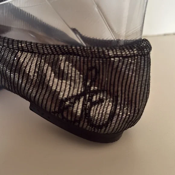 Sam Edelman Black Metallic Felicia Flats size 7.5 or 38 eur - Picture 6 of 11